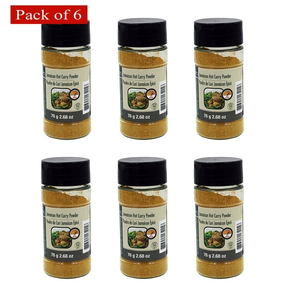 Encore Jamaican Hot Curry Powder 76g (Pack of 6)