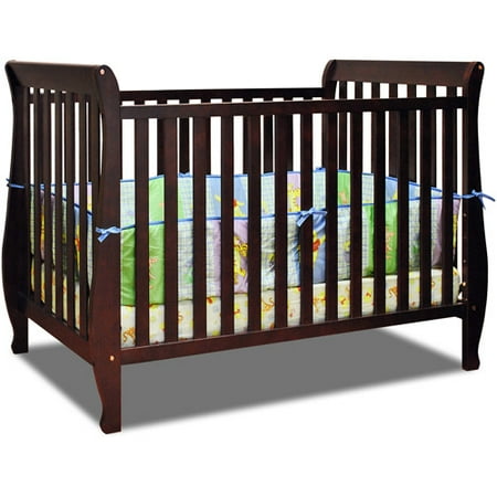 AFG Baby Naomi 4-in-1 Convertible Crib with Toddler Rail Cherry