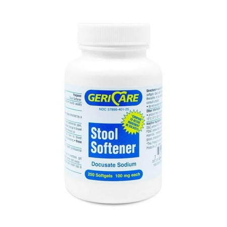 McKesson 689177-CS Geri-Care Docusate Sodium Stool Softener Tablet - Pack of 12