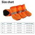 thumbnail image 4 of 4Pcs Dog Shoes for Hot Pavement, Breathable Mesh Dog Boots with Anti-Slip Sole & Reflective Strap, Waterproof Paw Protectors for Pets Walking Running on Hot Pavement, 4 of 10