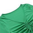 thumbnail image 4 of Txlixc Vestido de punto de verano para mujeres, cuello de manga corta de color sólido Txlixc moda, 4 of 8