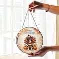 thumbnail image 2 of Happy Thanksgiving Boxer Turkey Costume Pumpkins Autumn Leaves Stained Glass Suncatcher Boxers Dog Lover Gifts Idea Window Hanging Sign Decor - 130144, 2 of 5