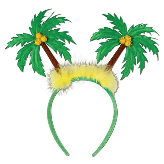 Party Central Club Pack of 12 Palm Tree Unisex Adult Boppers Headband Costume Accessories - One Size
