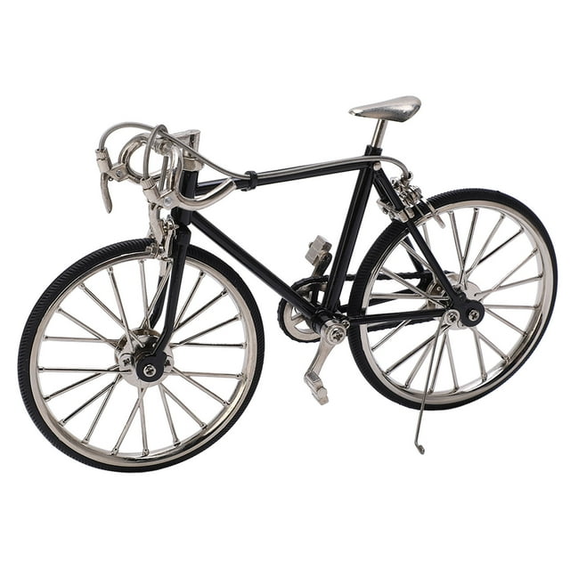 Modelo De Bicicleta, Textura Cómoda Modelo De Bicicleta DIY Decorativo Color Negro Plateado Para Niño Para Estanterías Para Regalos De Cumpleaños Para Niños Para Mesas