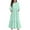 #A14-Mint Green, variant on Abcomgle Cute Sundresses Dresses for Girls 10-12 Casual A-Line 3/4 Sleeve Maxi Dress Polka Dot Sundresses Flowy Crew Neck Tiered Dresses with Pockets,7-8 Years Beige