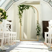 ATR ART to REAL 7.2ft Balloon Arch Stand,Metal Backdrop Stand,Wedding Arbors for Ceremony,Gold