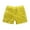Yellow, variant on Kiijoy Toddler Girls Sparkly Sequins Party Shorts Elastic Waist Solid Color Dance Shorts