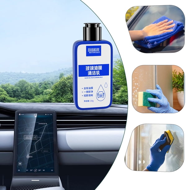 Ganfancp Limpiador de Película de Aceite para Coches, Limpiador de Película de Aceite para Cristales, Limpiador de Parabrisas Delantero, Pasta Limpiacristales Ofertas de La Semana 1X Productos