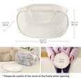 thumbnail image 4 of Fymlhomi Foldable Mesh Pop Up Laundry Basket, 70L Horizontal Lightweight Laundry Hamper, Collapsible Mesh Dirty Clothes Hamper for Laundry, Bathroom, Kids Room, Dorm,Travel or Camping (Beige), 4 of 5