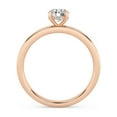 thumbnail image 3 of AFFY Solitaire Engagement Rings For Women, 0.50 Carat (ctw) Round Lab Created Moissanite Promise Ring For Her In 14k Rose Gold Over Sterling Silver | VVS1 Quality Ring Size-8.5, 3 of 5
