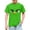 A278 Green, variant on Children Boys Funny Graphic T Shirts Cute Angry Grumpy Face Character Expression Print Short Sleeve Crew Neck Durable Comfy Casual Playwear School Vacation Novelty Pullover Tops