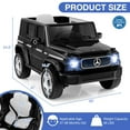 thumbnail image 3 of Costway Licensed Mercedes-Benz EQG Kids Ride On Car with Remote Control Detachable Battery Black, 3 of 10