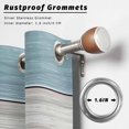 thumbnail image 6 of Outdoor Curtains for Patio Waterproof, Blue Ombre Wooden Windproof Pravicy Outside Porch Blackout Curtain, Farmhouse Retro Wood Gradient Sun Blocking Grommets Curtains for Cabana Gazebo 54"x95", 6 of 9