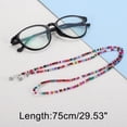 thumbnail image 4 of Unique Bargains 1 Pc Eyeglass Chain Glasses Chain Beaded Pattern 75cm L Pink, 4 of 5