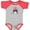 Heather and Red, variant on Inktastic 4th of July Patriot Shark Boys or Girls Baby Bodysuit