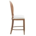 thumbnail image 5 of Pemberly Row Beechwood Ornamental Backrest Set of 2 Counter Stool in Light Brown, 5 of 10