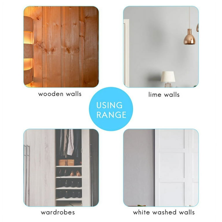 15Pack 100 Picture Frame Hangers, Hooks with Nails, Heavy Mirror