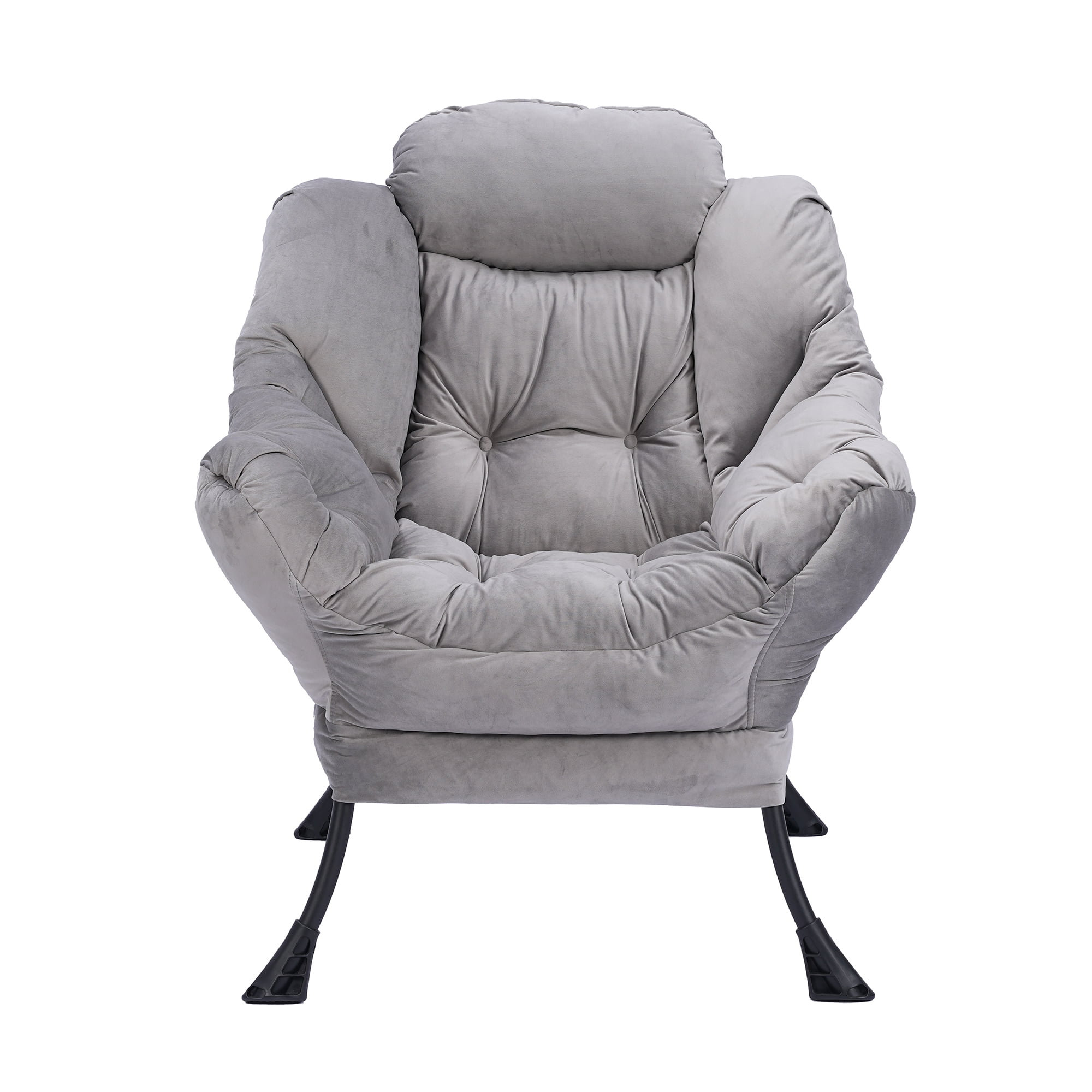 Kadyn Living Room Chairs, Single Sofa Chairs with Armrests and A Side Pocket, Light Gray Armchair, Chair with Ottoman Set Kadyn Living Room Chairs, Single Sofa Chairs with Armrests and A Side Pocket, Light Gray Armchair, Chair with Ottoman Set