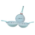 thumbnail image 4 of Set de 2 Woks y Comal Alfa Aluminio Jade C9224, 4 of 5