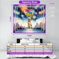 thumbnail image 5 of Happy New Year with Golden Retriever Fireworks Holiday Xmas Winter 2025 Tapestry Goldens Dog Lover Gifts Idea Wall Hanging Backdrop Home Decor - 00025, 5 of 5
