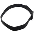 thumbnail image 3 of Men's Women's Silicone Belt Rubber Plastic Buckle Plain Leather Style Adjustable-Black, 3 of 7