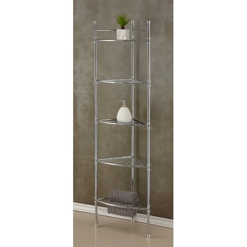 Best Living, Inc. Chrome 5Tier Corner Shelf