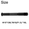 thumbnail image 1 of Bike Bicycle Replacement Front/Rear Thru Axle 12/15mm 122-181L P1.5/P1.75, 1 of 9