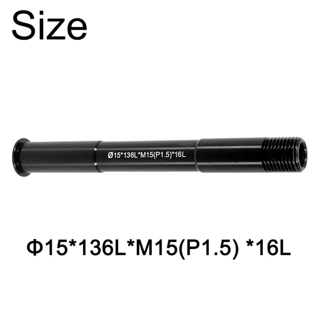 Bike Bicycle Replacement Front/Rear Thru Axle 12/15mm 122-181L P1.5/P1.75
