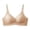 Beige, variant on Womens Wireless Bra ,Thin Cup Gathered Bra,Adjustable Thin Shoulder Strap Soft underwear ,Solid Color Breathable Bra Beige XXL