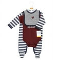 thumbnail image 2 of Hudson Baby Infant Boy Cotton Sleep and Play, Bodysuit and Bandana Bib Set, Boy Daddy, Newborn, 2 of 4