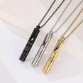 thumbnail image 4 of 528Hz Stainless Steel Whistle Necklace Mindful Ritual Jewelry for Meditation Practices and Daily Stress Management, 4 of 5
