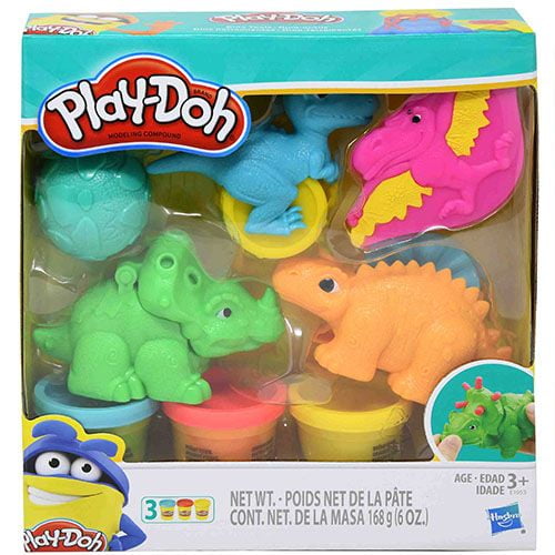 Hasbro Play-Doh Dino Tools Dinosaur Toys with 3 Cans of Play-Doh Colors - Walmart.com - Walmart.com