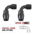 thumbnail image 1 of AN6 8 10 Oil Fuel Hose Swivel Anodized Aluminum Straight Elbow 45 90 Degree Fuel Oil Hose End Reusable~4526, 1 of 1