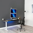 thumbnail image 5 of VIVO White Dual Monitor Mount Extra Tall Adjustable Stand, Fits 2 Screens to 27", 5 of 8