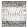 thumbnail image 3 of Unique Loom Tribal Trellis Collection Area Rug - Alami (6' 1" Square Ivory and Gray/Black), 3 of 11