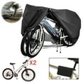 thumbnail image 6 of Bicycle cover for 2 bicycles waterproof 210D Breathable outdoor bicycle protective cover with lock eyelets protection, for mountain bikes and racing bikes, 6 of 7