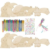 GOOHOCHY 1 Set Unfinished Wood Wind Chime Colorful Wind Chime Tubes DIY Garden Outdoor Decor