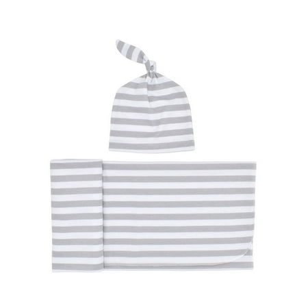 

Muslin Baby Swaddle Blanket Receiving Blanket Swaddle Wrap Hat Outfits