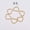Gold x Heart Shape, variant on 50PCS Iron Pentagram Round Shape Twist Ring Open Jump Ring DIY Jewelry Accessori-White K x Heart Shape-50 pcs