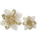 thumbnail image 4 of 12 piezas de flores de nochebuena artificiales con purpurina, adornos de flores para árboles de Navidad, accesorios florales decorativos para decoraciones de árboles de Navidad (naranja) brillar Electrónica, 4 of 5
