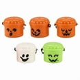 thumbnail image 4 of Pumpkin Mini Bucket Miniature Halloween Buckets with Removable Lid and Working Handle Mini Trick (5pcs), 4 of 9
