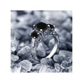thumbnail image 5 of Gem Stone King 925 Sterling Silver Black Onyx 3 Stone Ring for Women (2.41 Cttw, Gemstone Birthstone, Available in Size 5, 6, 7, 8, 9), 5 of 6