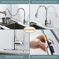 thumbnail image 5 of Wowow Single Handle Kitchen Sink Faucet Chrome Kitchen Faucet with Pull Down Sprayer, 1 Piece, 5 of 9