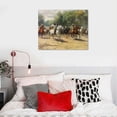 thumbnail image 4 of JEUXUS-The Horse Fair by Rosa Bonheur Oil Painting Reproduction Giclee Wall Art Canvas Prints 20x16in, 4 of 4