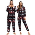 thumbnail image 2 of Christmas Pajamas For Family Matching Pajamas For Couples Christmas Onesies Adult Black Men 3XL, 2 of 2