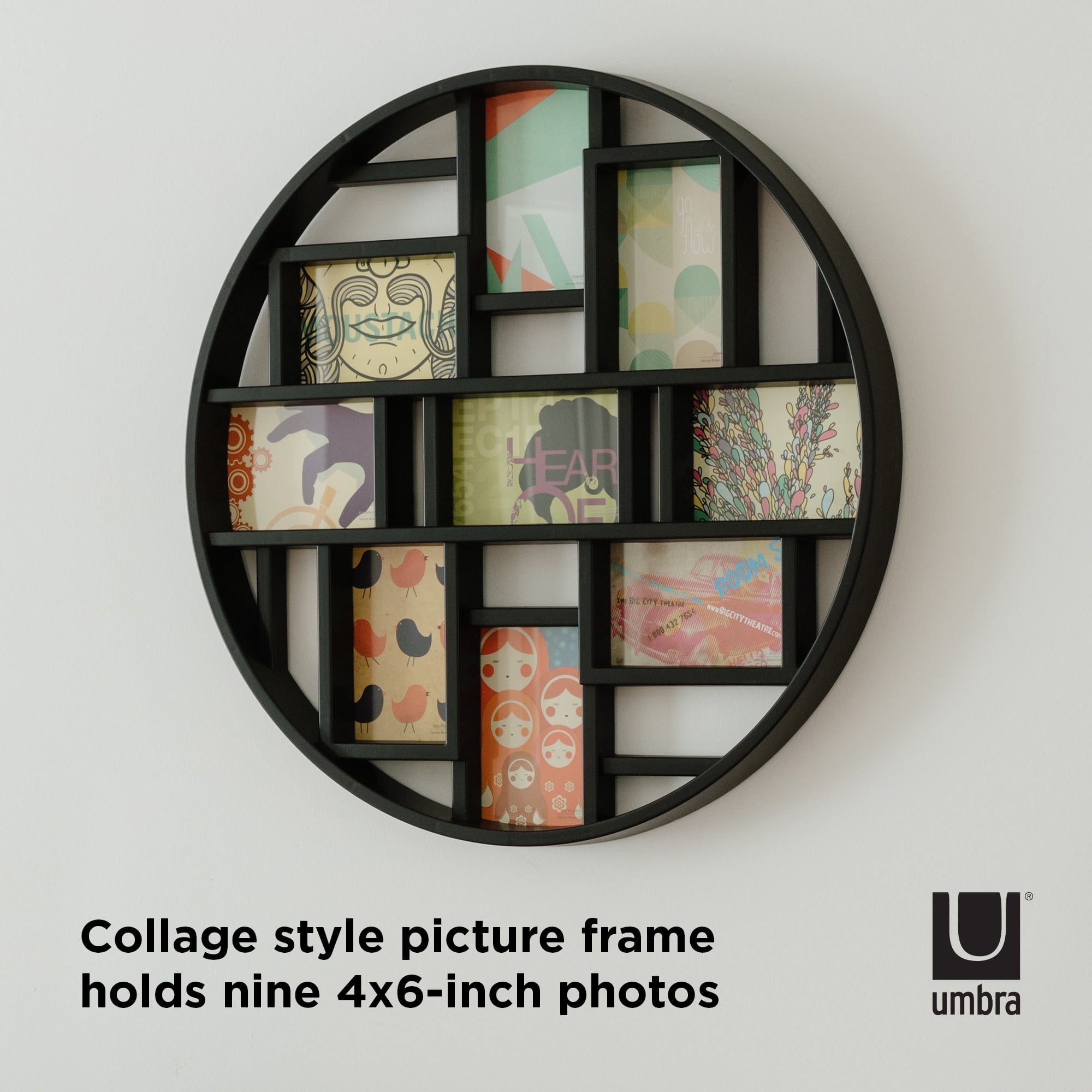 Umbra Luna Black Picture Frame 311120-040 - The Home Depot