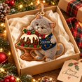 2-Layer Wooden Ornament Personalized British Shorthair Pudding ...