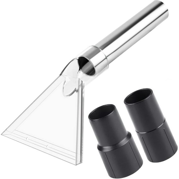 Hand Tool with Large 7-1/2" Clear Head for Upholstery & Carpet Cleaning, Turn Wet-Dry Vac into an Extractor, Detailing Wand Extractor Vacuum Cleaner