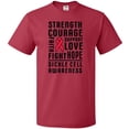 thumbnail image 3 of Inktastic Sickle Cell Awareness Strength Courage and Support T-Shirt, 3 of 5