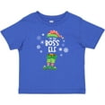 thumbnail image 3 of Inktastic Funny Christmas I'm the Boss Elf with Shoes and Hat Boys or Girls Baby T-Shirt, 3 of 5